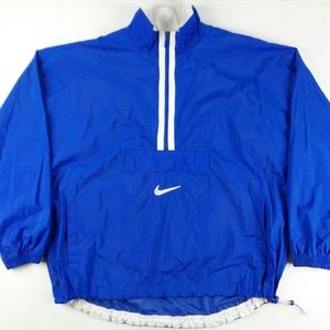 Vintage 90s Nike Swoosh 100% Nylon Pullover Windbreaker Jacket Size Mens XL